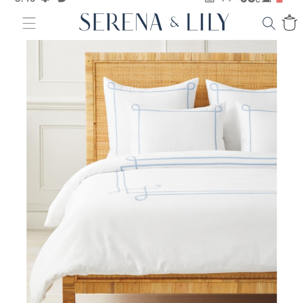 Beautiful king size Serena and Lily duvet